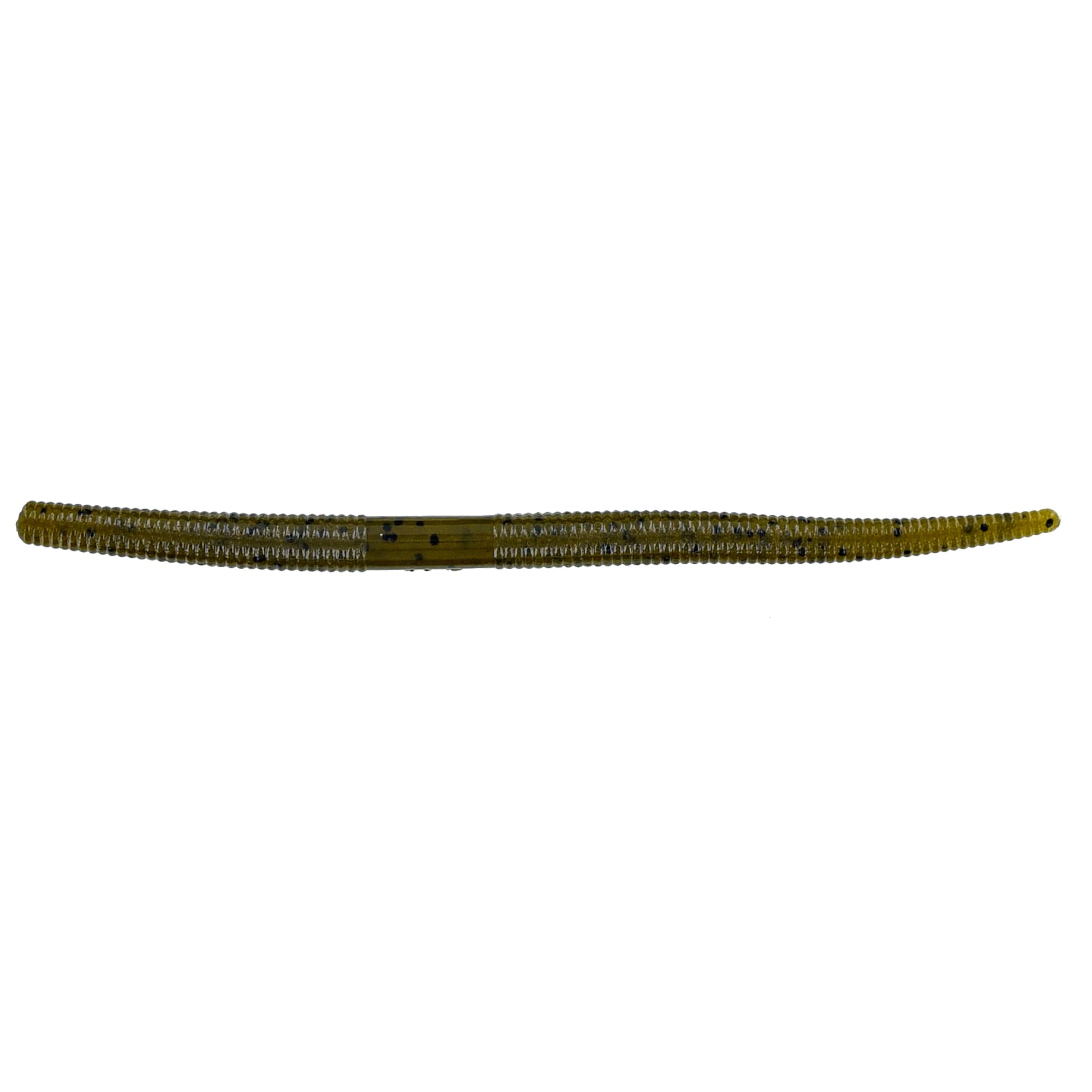 Yamamoto 5in Thin Senko Green Pumpkin with Large Black Flake for finesse fishing