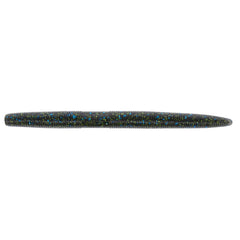 Yamamoto 6-inch Senko Smoke with black-blue-chartreuse flakes, ideal for deeper-water presentations
