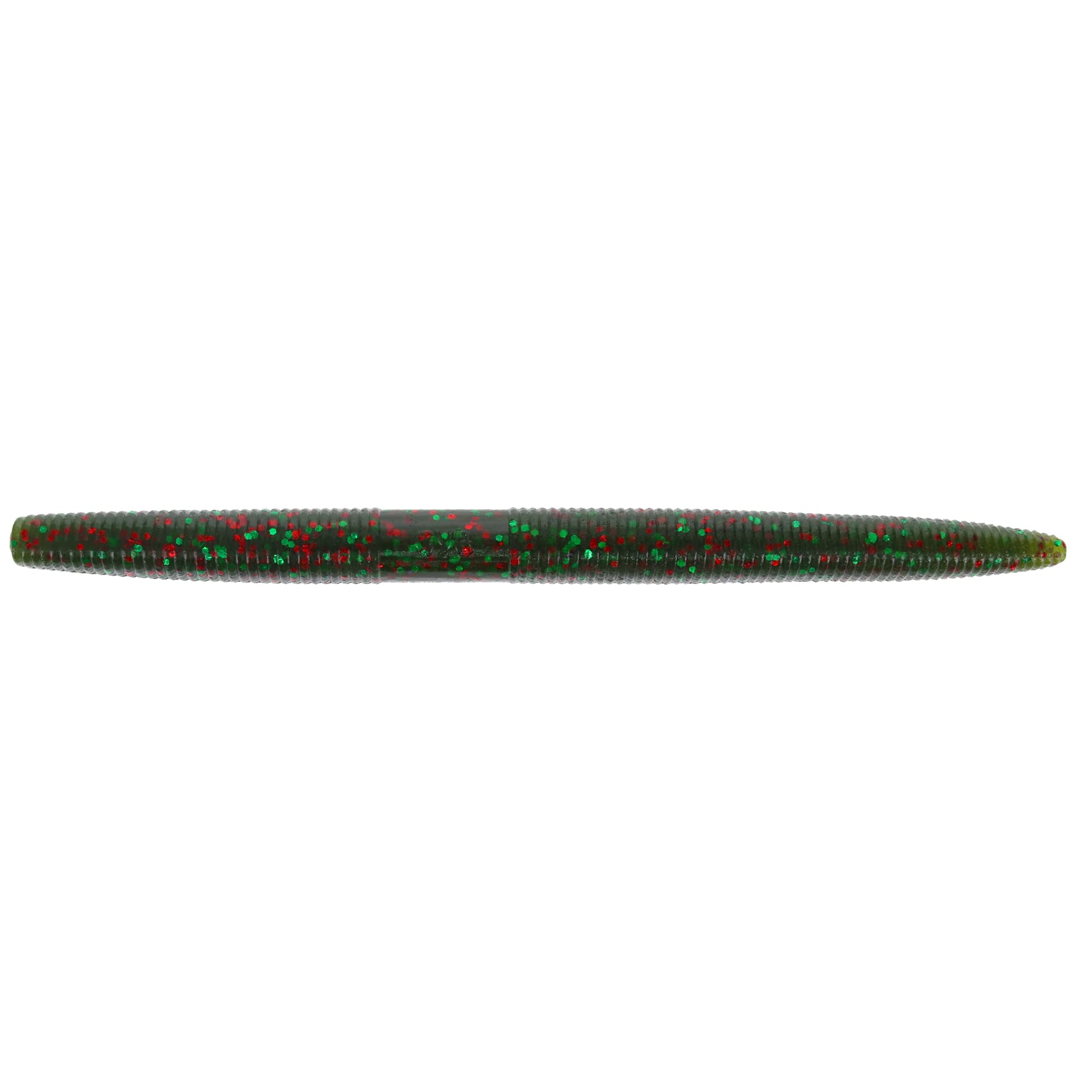 Yamamoto 6in Senko Watermelon with red and green flakes for deeper water fishing