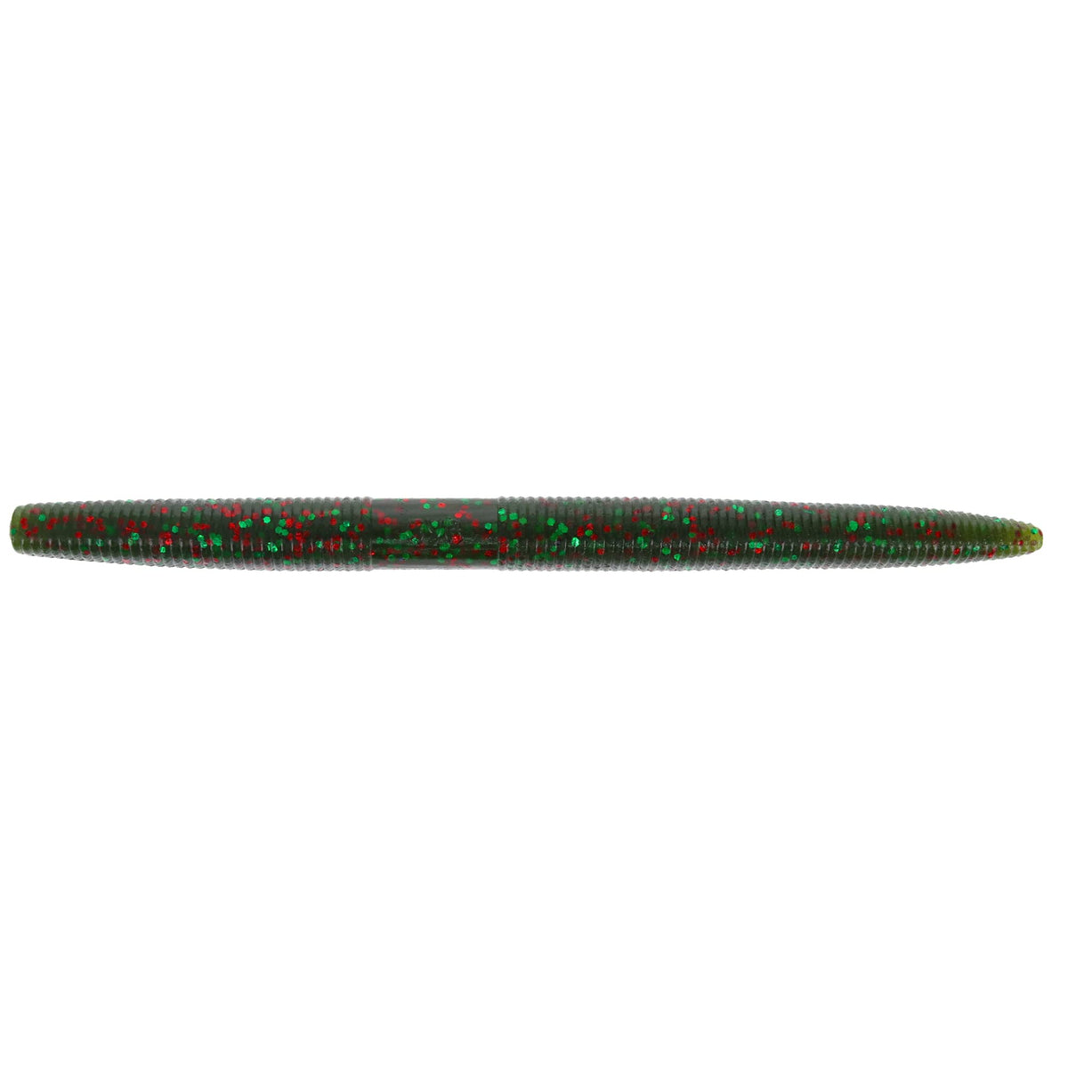 Yamamoto 6in Senko Watermelon with red and green flakes for deeper water fishing
