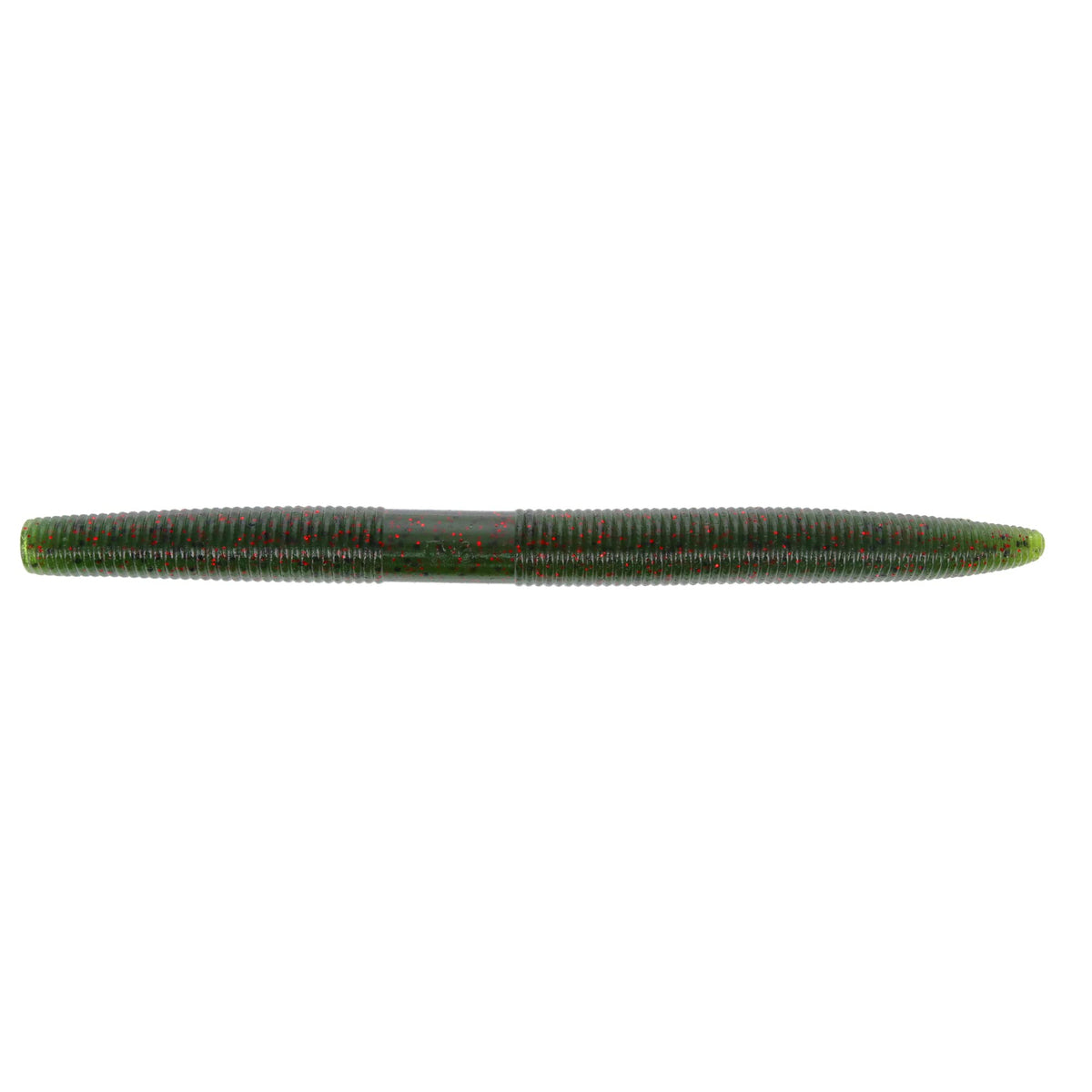 Yamamoto 7-inch Senko Watermelon with Black & Red Flake, versatile for Texas rigs and wacky presentations