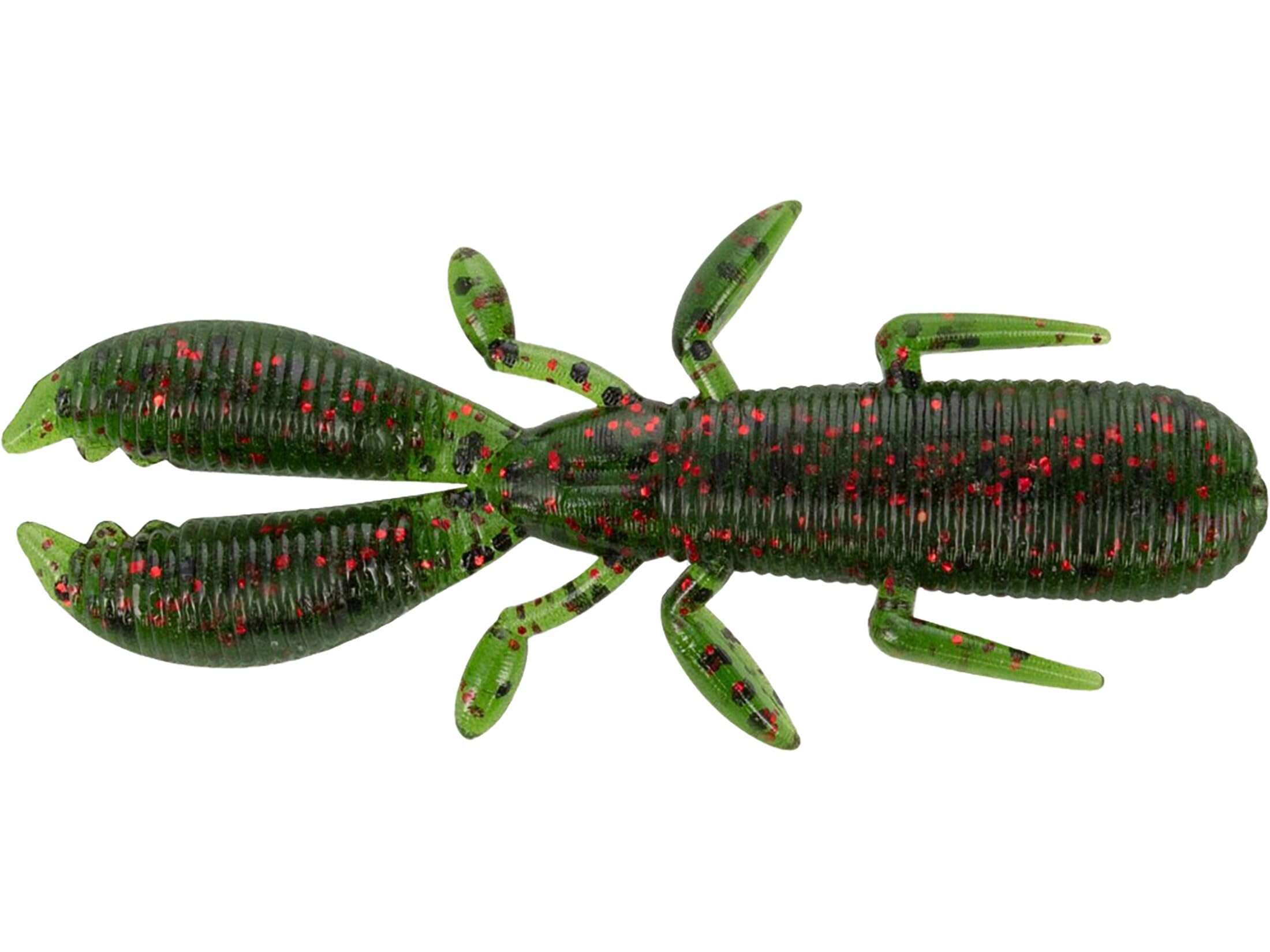 Yamamoto Covert Craw Watermelon-BlackRED with buoyant claws ideal for Ned rigs