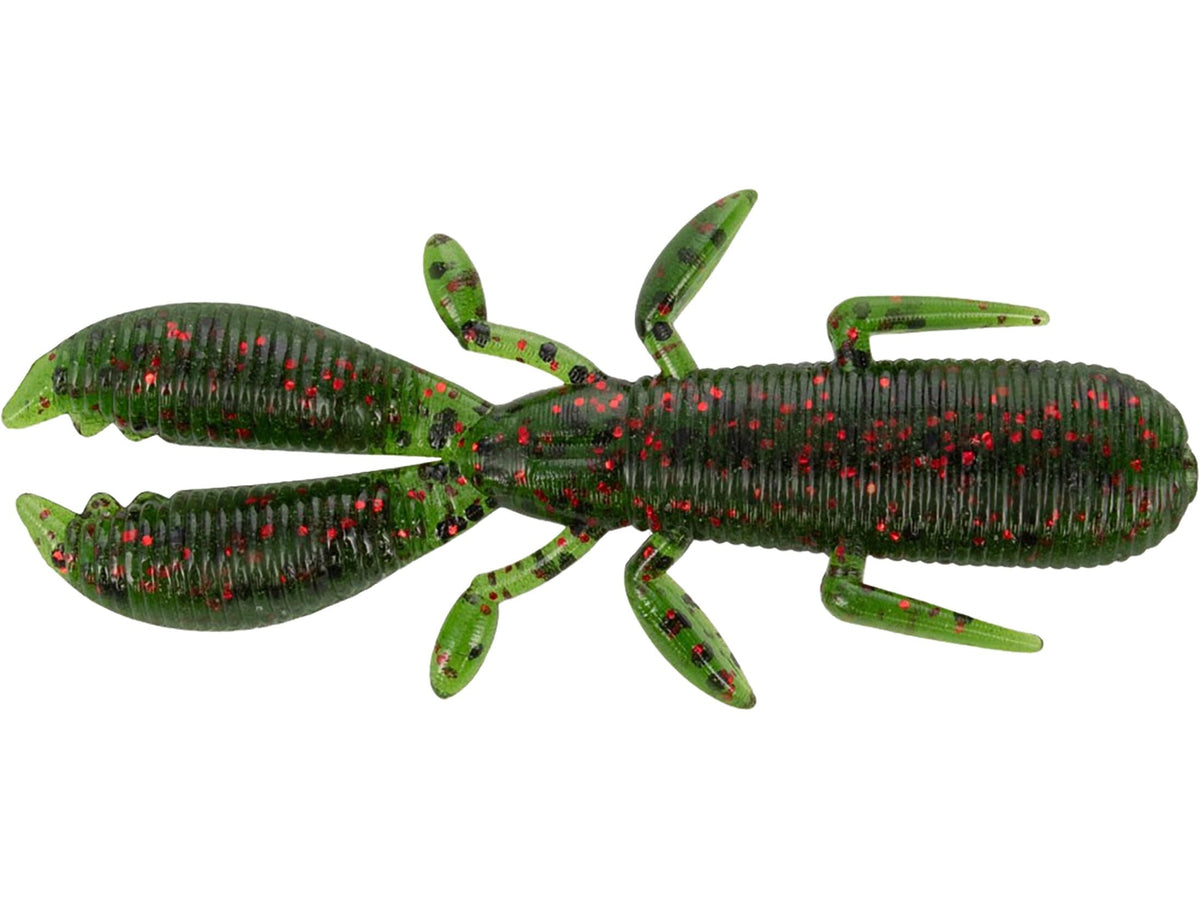 Yamamoto Covert Craw Watermelon-BlackRED with buoyant claws ideal for Ned rigs
