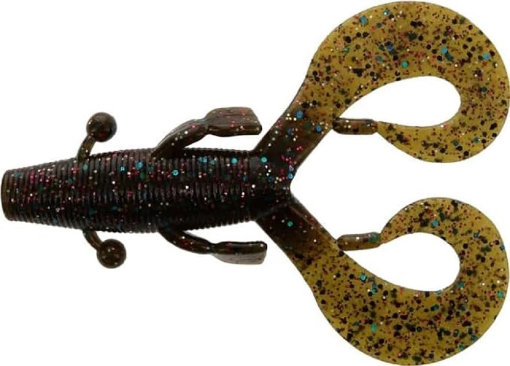 Yamamoto Cowboy Tilapia Magic lure, 3.75-inch, floating claws enhance slow-speed jig trailer action
