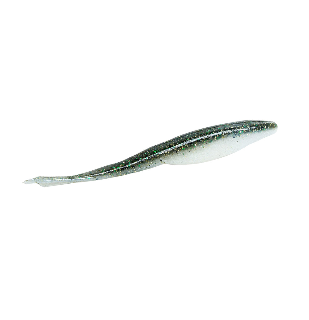 Yamamoto D-Shad heavy-tail sinking action for deep-water retrieves and lure control.