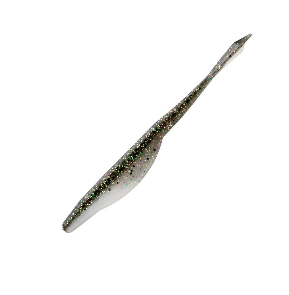 Yamamoto D-Shad pauses and sinks with a wobble, ideal for fall fishing.