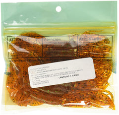 Yamamoto Double Tail Hula Grub Salt-loaded profile highlighting attractant