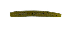 Yamamoto Fat Senko Green Pumpkin 5-inch lure for versatile freshwater bass fishing.