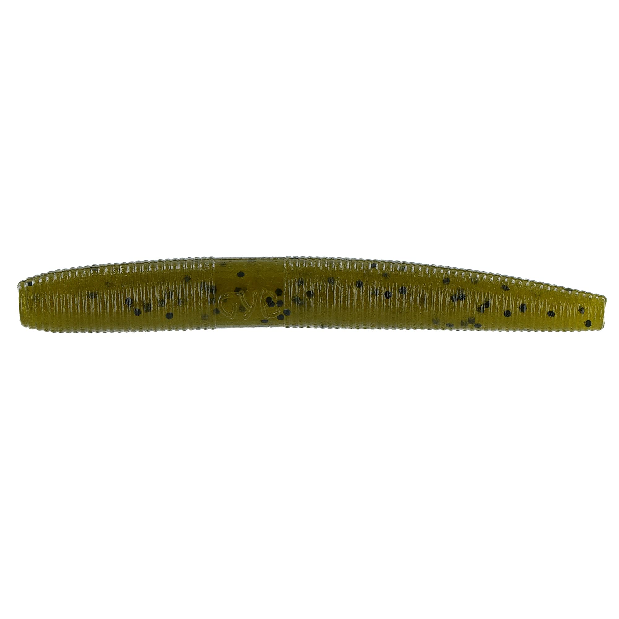 Yamamoto Fat Senko 3-inch green pumpkin black flake, versatile bass lure for multiple rigs.