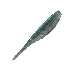 Yamamoto fat shad shape worm in green gizzard boosts on-water visibility for versatile presentations.