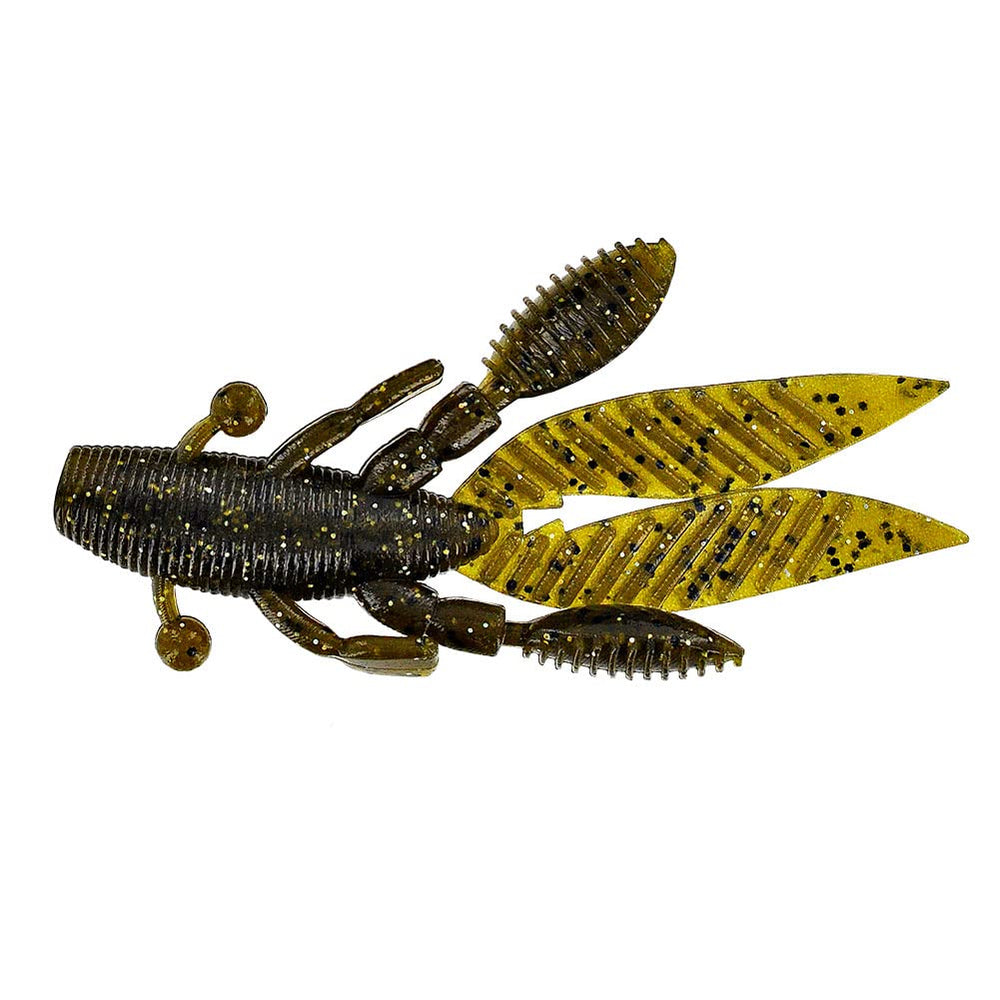 Yamamoto Gary Flappin' Hog 3.75 inch in Green Pumpkin Magic for flipping and jig trailers