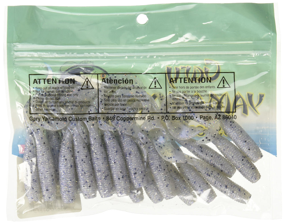Close-up of Gary 4-inch grub's lifelike swimming action