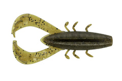 Yamamoto Nuki Bug 3.5-inch Green Pumpkin Black Flake for finesse fishing.