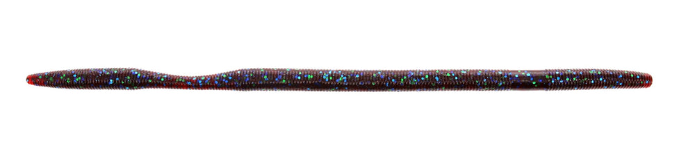 Yamamoto Oki Worm Floater Plum Apple, 10-inch, vertically floating for bass visibility