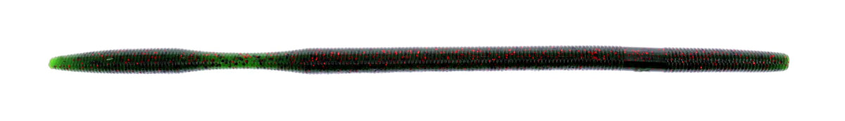 Yamamoto Oki Worm Floater Watermelon Black Red enhances vertical visibility on standup jig heads