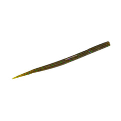 Yamamoto Pro Senko Green Pumpkin with purple flake for shaky head rigs and deep-water finesse.