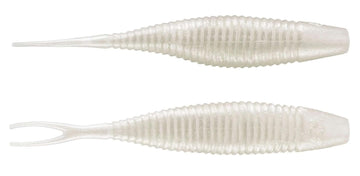 Yamamoto Scope Shad 3in Pearl White lure for visual bass presentations.