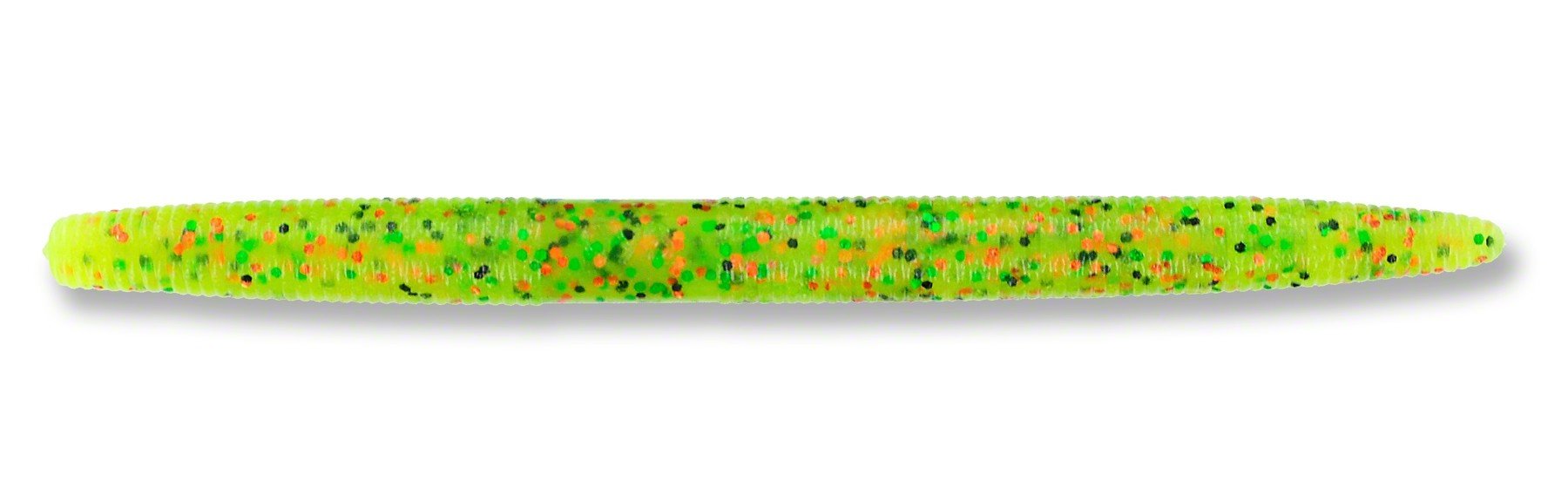 Yamamoto Senko Fire Tiger Chartreuse with black, green and copper flakes, ideal for versatile bass presentations