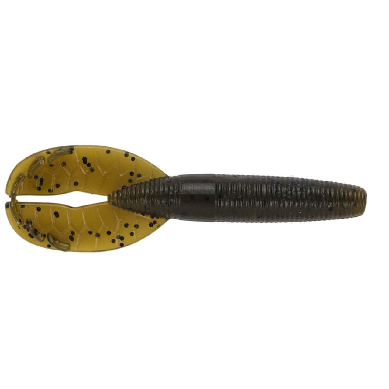 Yamamoto Shinobi Grub 3.5-inch with double-tail action for versatile bass fishing.