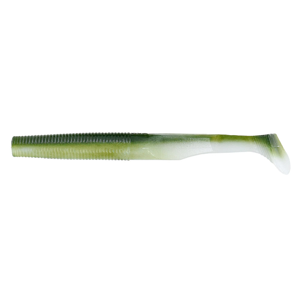 Yamamoto Swim Senko 4-Inch Watermelon/White paddle tail lure for finesse presentations
