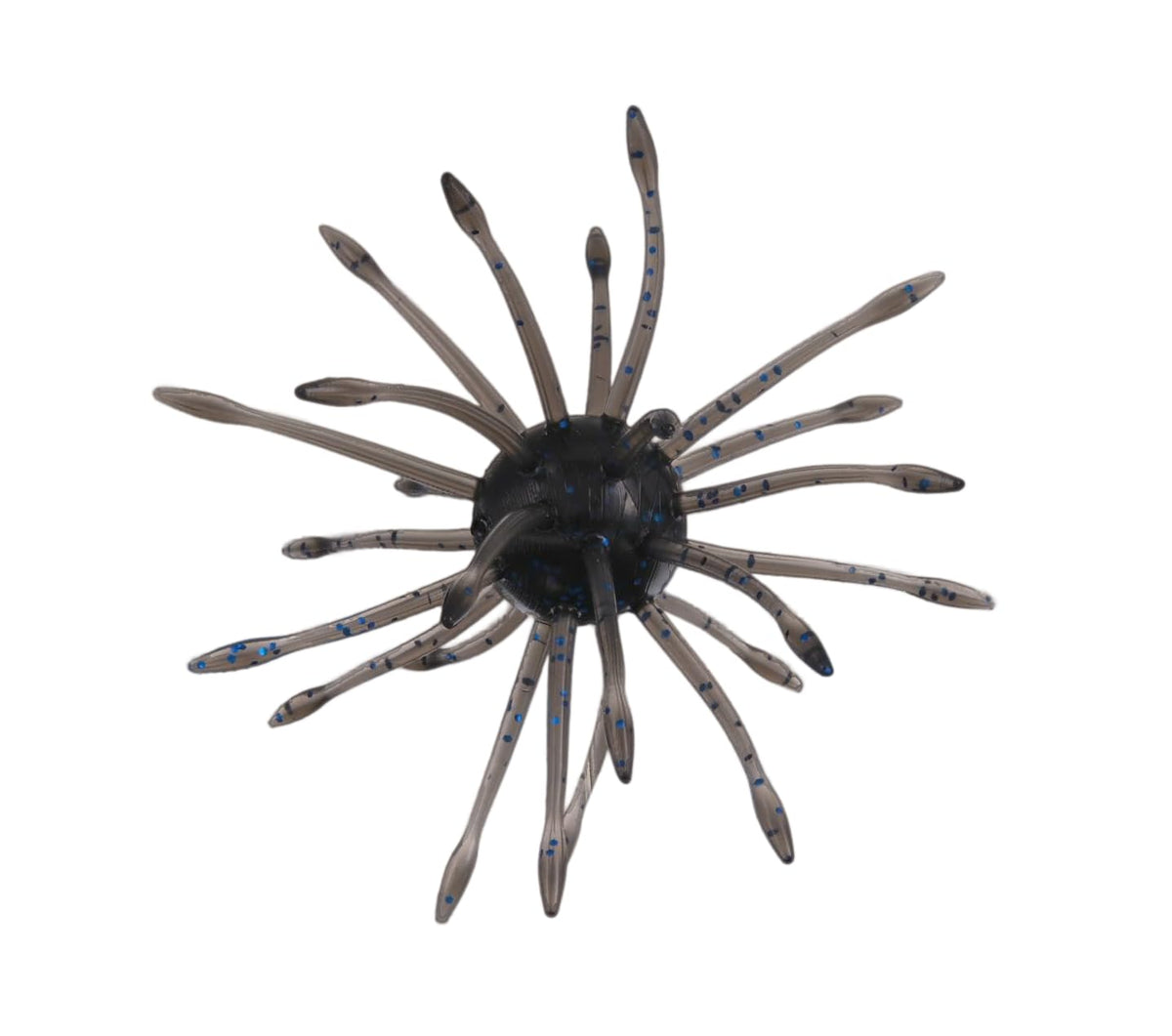 Yamamoto UNI lure, black with blue flakes, ideal for finesse bass bites