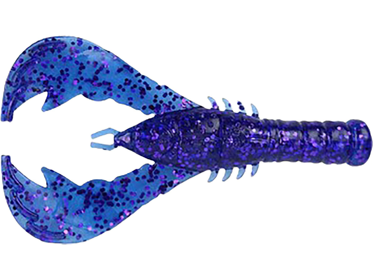 Yamamoto Yama Craw Boujee Blue 4in floating claws for slow jigging and versatile trailer action