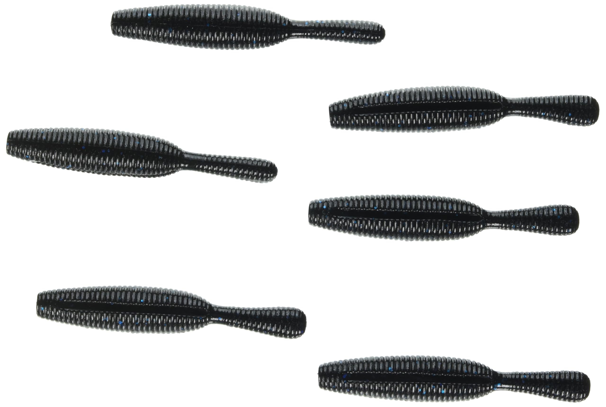 Yamamoto Yamatanuki 4.25-inch lure with black body and blue flakes for versatile casting