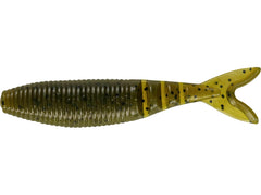 Yamamoto Zako Slim 3.5 in green pumpkin black FLK for finesse bass presentations