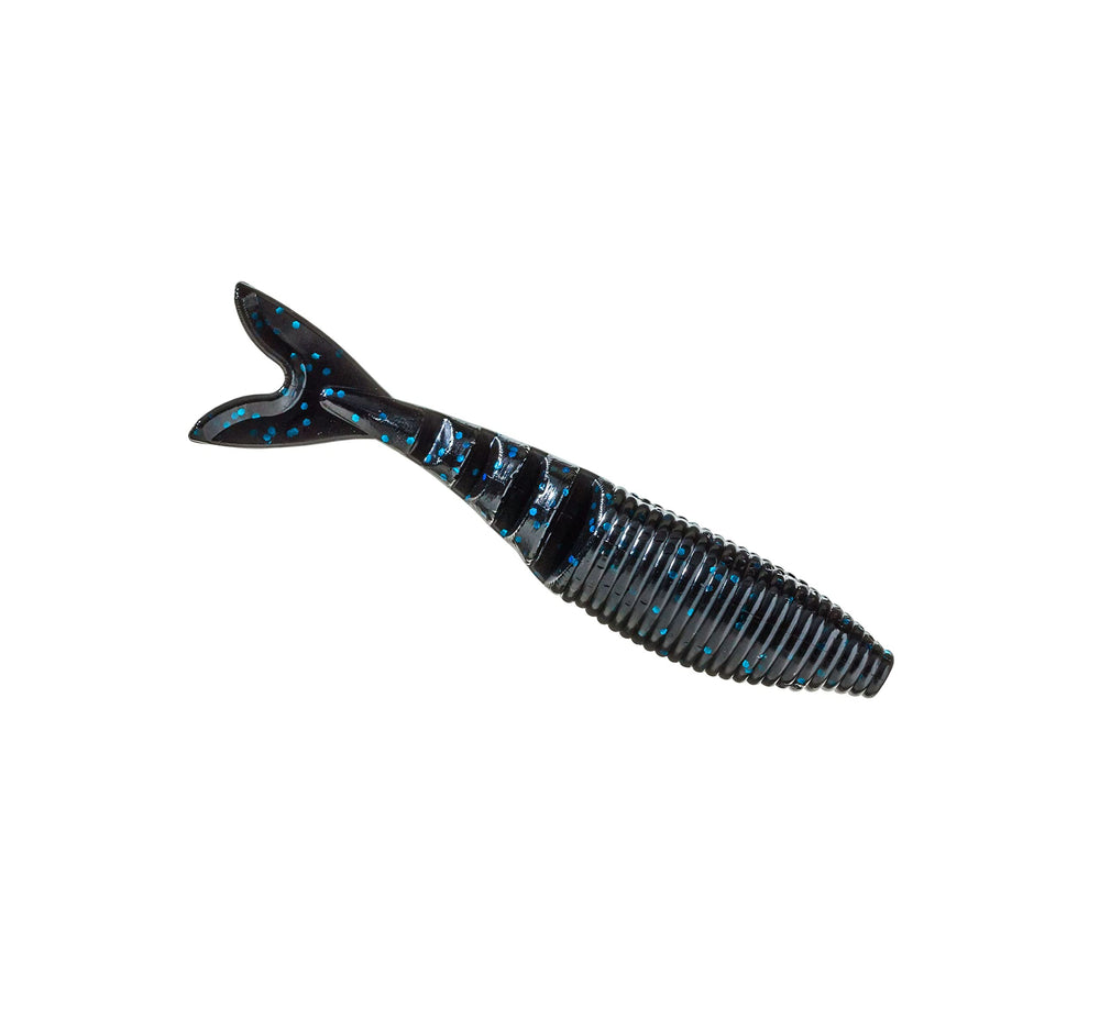 Yamamoto Zako Swimbait belly slit and back groove support accurate hook alignment.