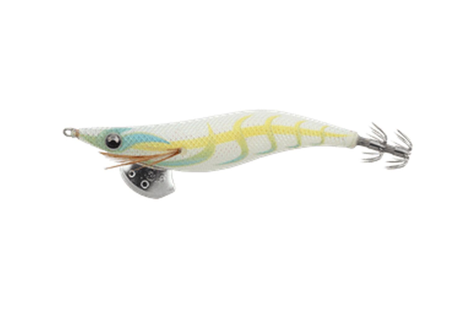 Yamashita Egi King Live 3 042 Luna White front view, luminous body for night fishing.
