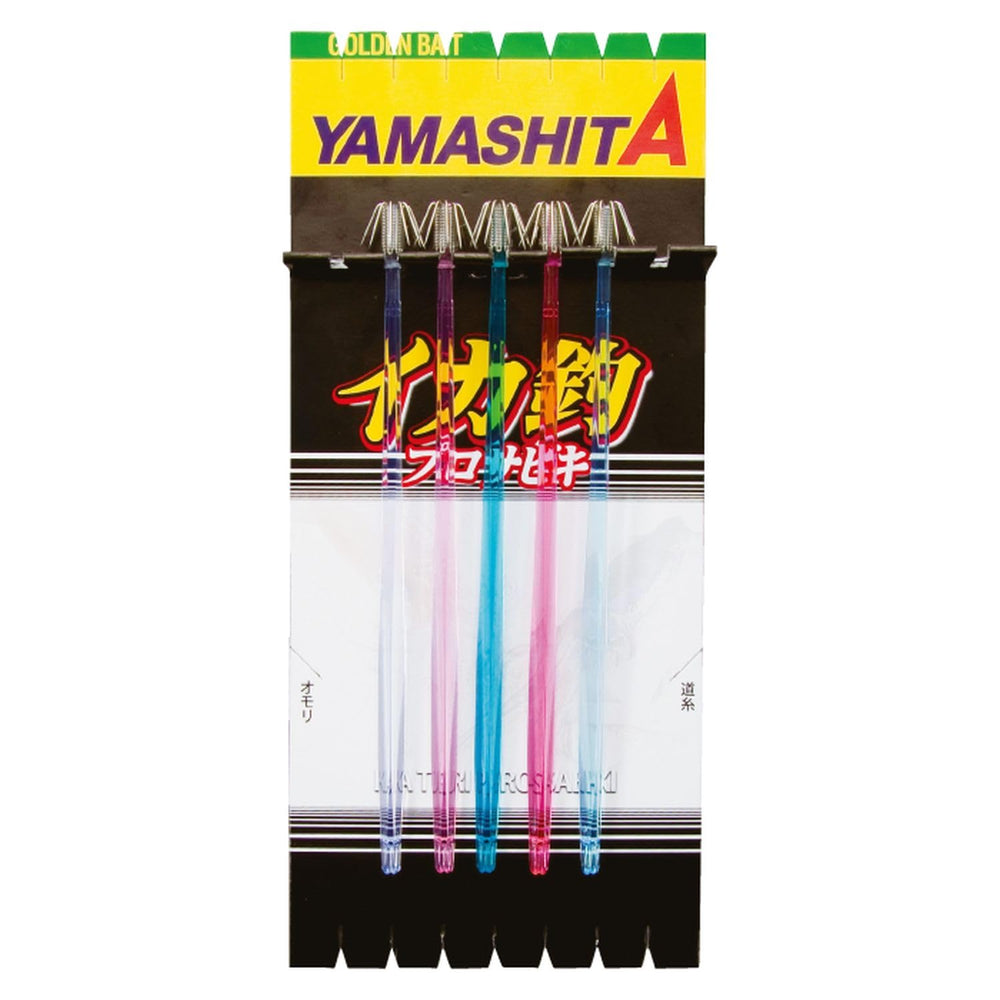 YAMASHITA Squid Pro Sabiki P5 14-1 overview shows sturdy 7-piece setup for reliable squid fishing