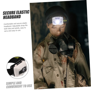 Yardenfun headlamp adjustable strap close-up shows comfortable fit for kids and adults