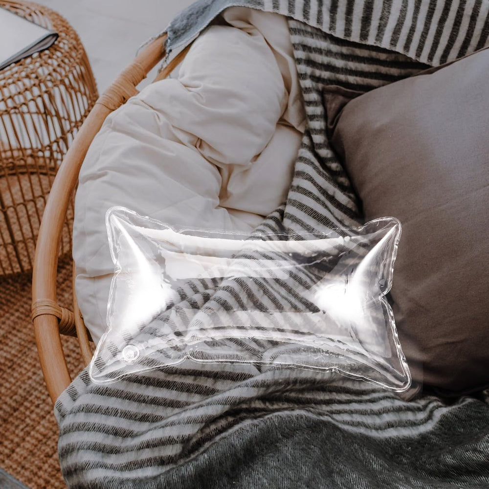 Yardwe Clear Inflatable Pillow transparent design adds decorative versatility