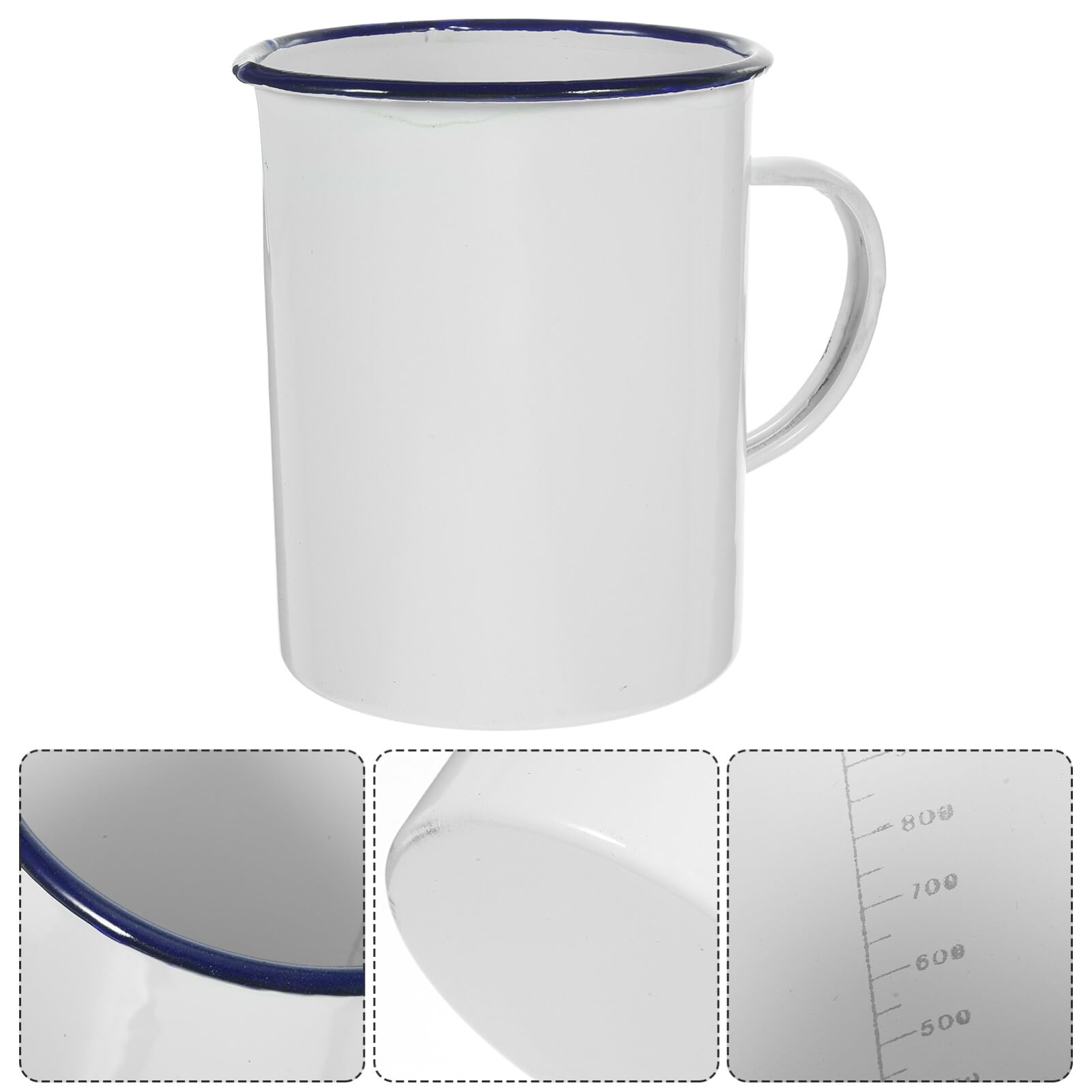 Yardwe enamel cup cleans easily with water after use.