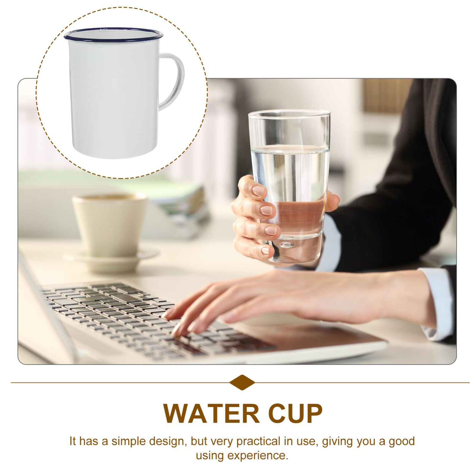 Yardwe mug with a flat base stays steady on surfaces.