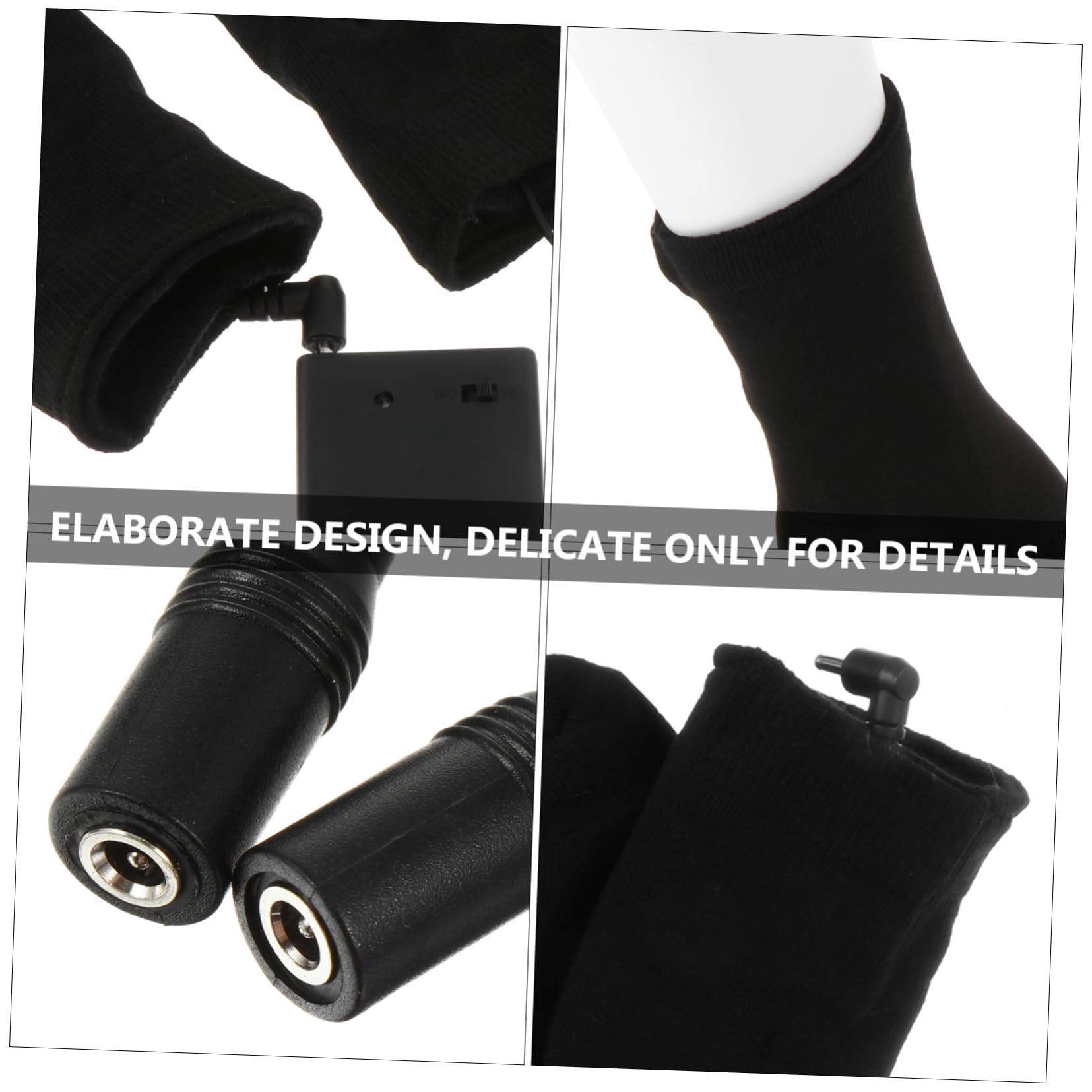 Yardwe gift-ready warm socks in black winter style.
