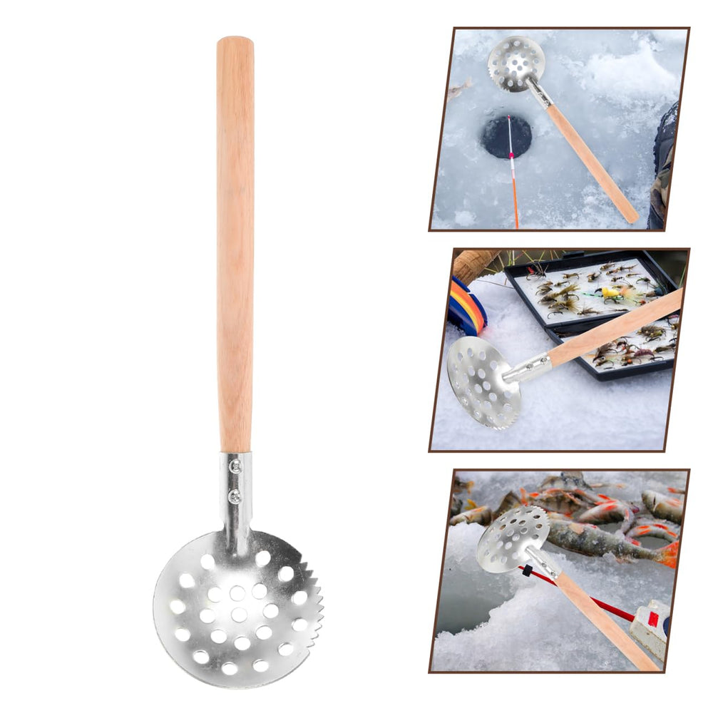 Yardwe ice scoop excels at slush removal around the hole.