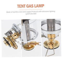 Yardwe propane lantern compact design is easy to pack for trips.