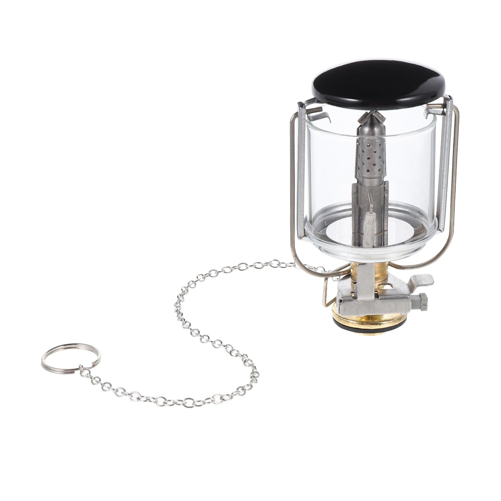 Yardwe propane lantern with copper body provides warm outdoor illumination for camping.