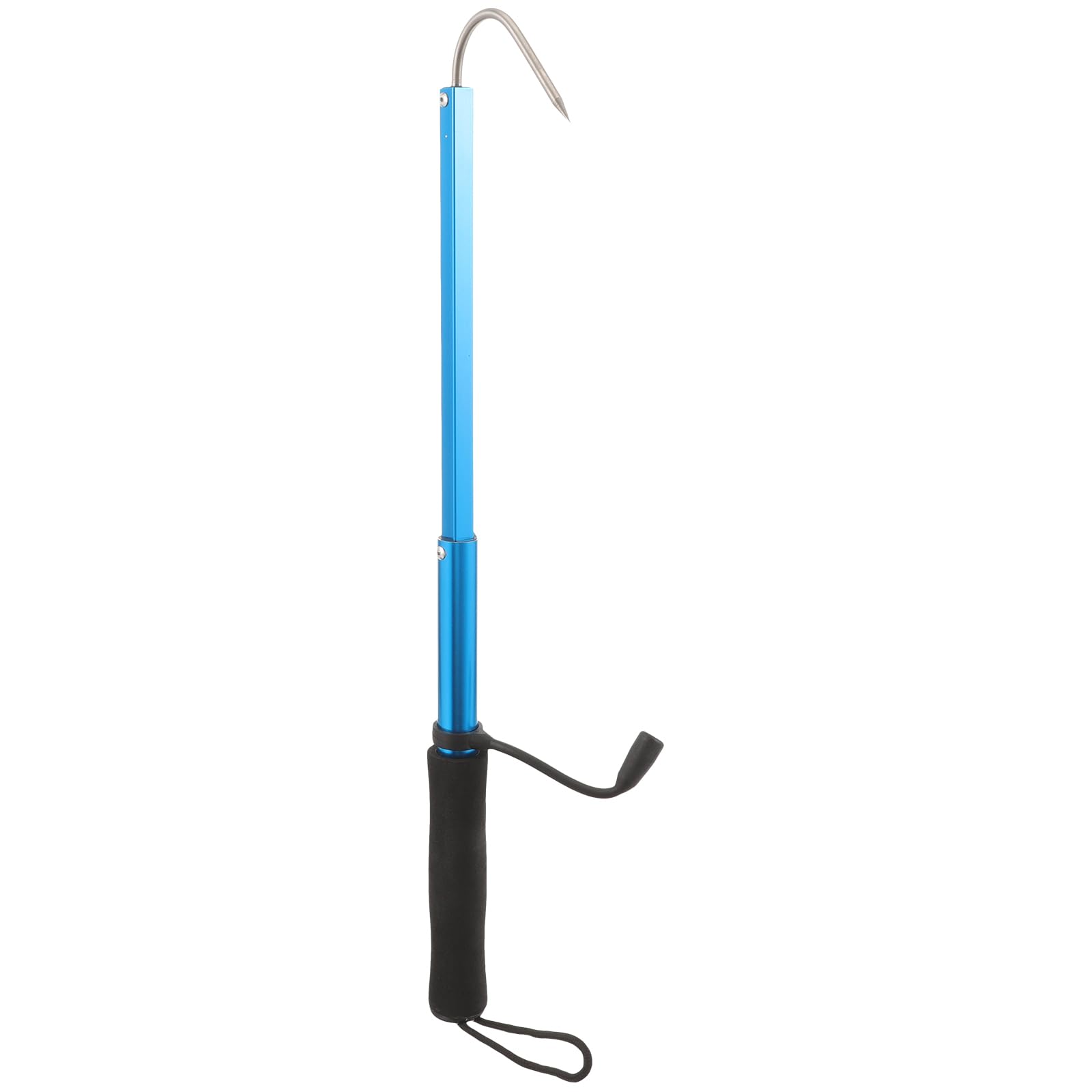 Yardwe telescoping hook in stainless steel for easy storage and quick reach.