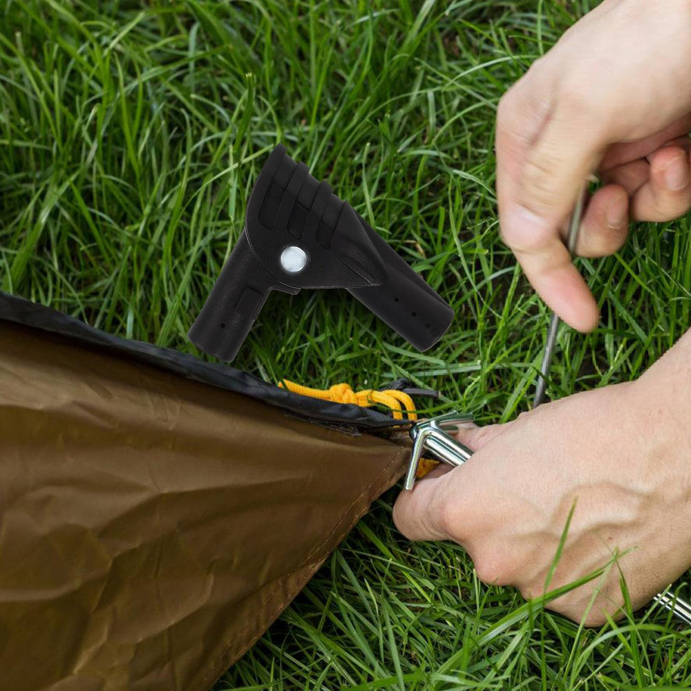 Yardwe tent joint provides reliable support during tent erection.