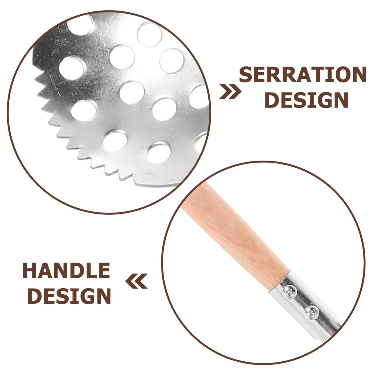 Yardwe wear-resistant wooden ice scoop stays durable in cold weather.