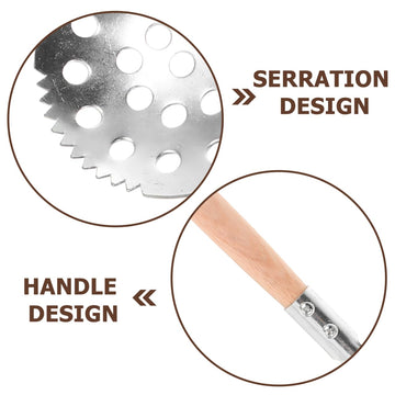 Yardwe wear-resistant wooden ice scoop stays durable in cold weather.