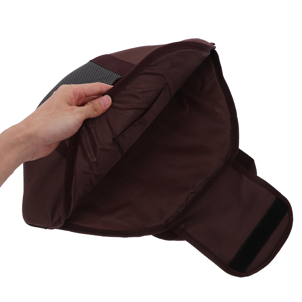 YARNOW cast-iron bag side pocket organizes utensils.