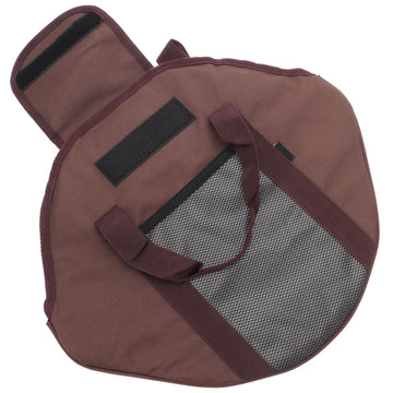 YARNOW cast-iron skillet bag exterior protects cookware during travel.