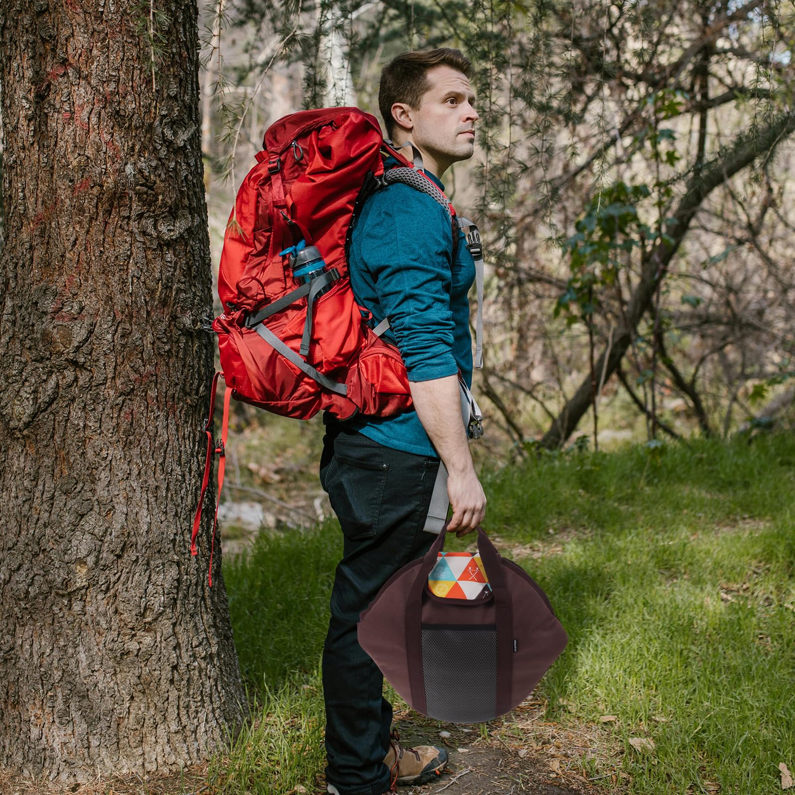 YARNOW cookware bag secure zipper keeps gear safe.