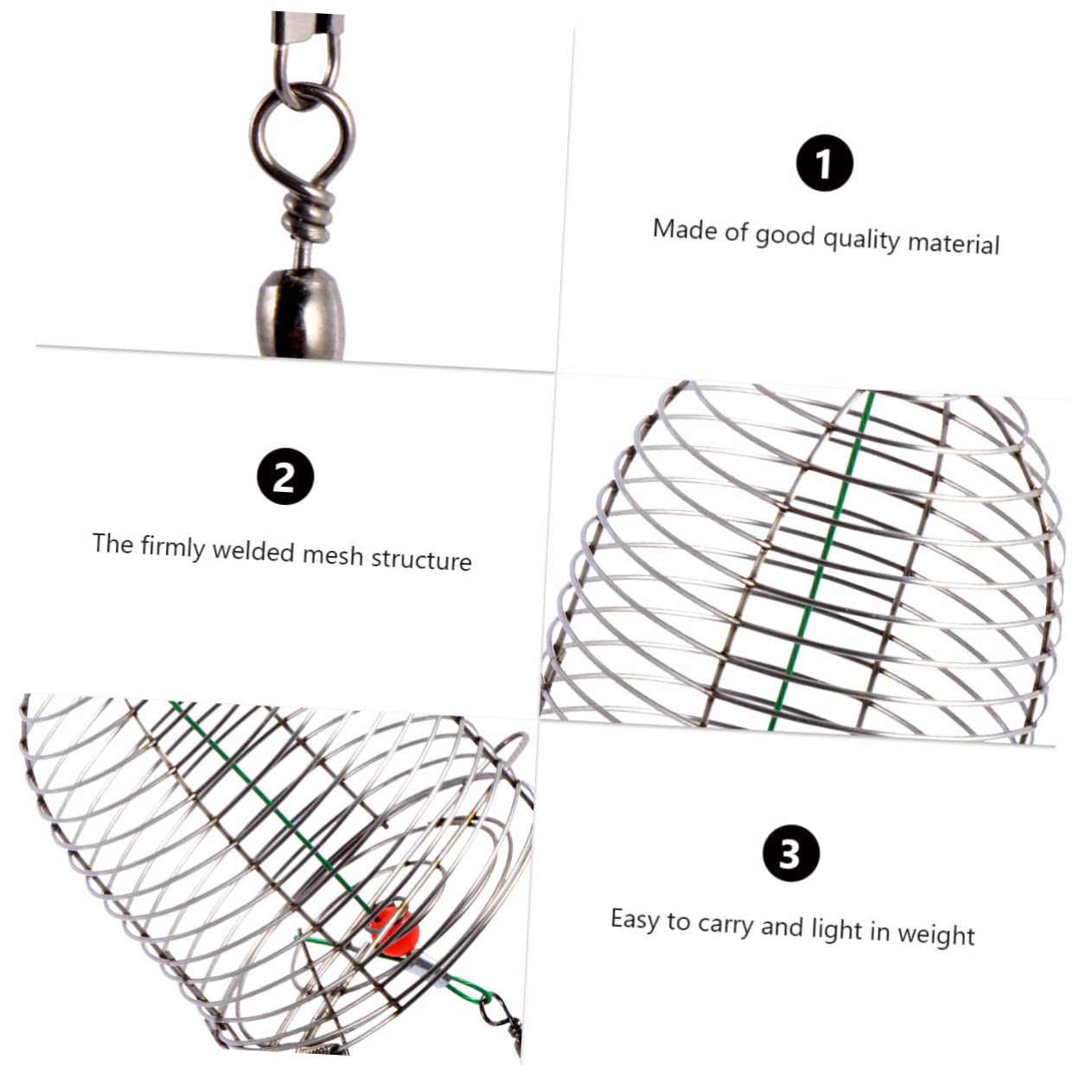 YARNOW crab pot stainless steel closeup shows durable, rust-resistant construction