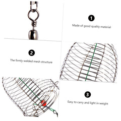 YARNOW crab pot stainless steel closeup shows durable, rust-resistant construction