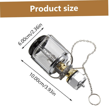 YARNOW compact propane lantern fits easily in a backpack for hiking