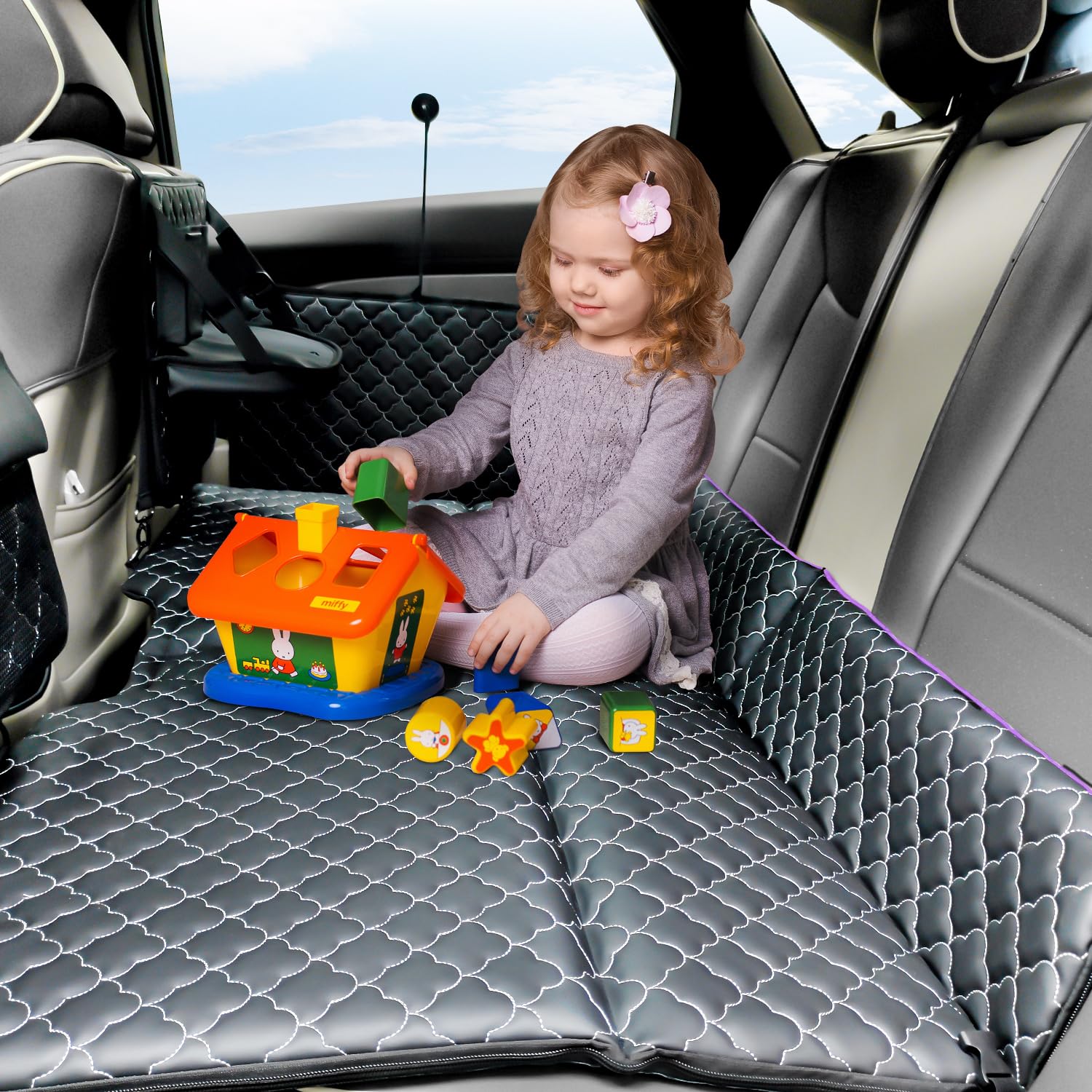 YASHINE non-inflatable truck bed mattress quick-setup shows inflation-free usability.